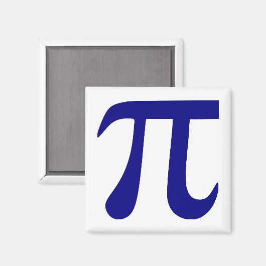 Marineblauw PI-symbool Magneet (Voorkant / Achterkant)