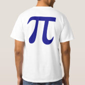 Marineblauw PI-symbool T-shirt (Achterkant)