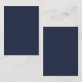 Marineblauw Plaatskaartje (Voorkant / Achterkant)