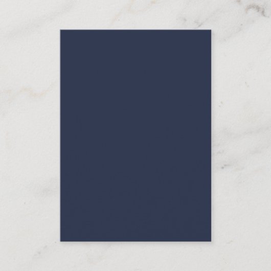 Marineblauw Plaatskaartje (Voorkant)