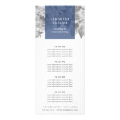 Marineblauw |  prijsstelling voor flora en fauna reclamekaart (Voorkant)