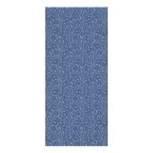 Marineblauw |  prijsstelling voor flora en fauna reclamekaart (Achterkant)