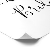 Marineblauw & Roest Waterverf Welkom Poster (Hoek)