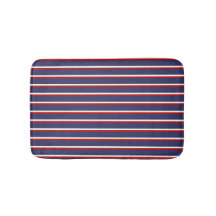 Marineblauw rood gestreepte chic moderne verticale
