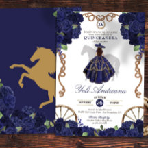 Marineblauw Roos Bloemenland Western Quinceanera