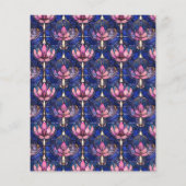 Marineblauw roze bloemen retro bruiloft uitnodigin (Achterkant)