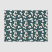 marineblauw roze grijs walvis dolfijnballon tissuepapier (Voorkant)