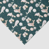 marineblauw roze grijs walvis dolfijnballon tissuepapier (Detail)