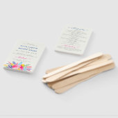 Marineblauw roze wild regenwoud Evergreen bruiloft Handwaaier (Niet-gemonteerd)