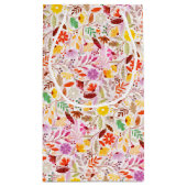 Marineblauw Sinaasappel Lente Tulp Bloemen Bruilof Klein Cadeauzakje (Achterkant)