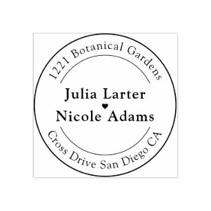 Marineblauw Sinaasappel Lente Tulp Bloemen Bruilof Rubberstempel