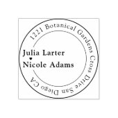 Marineblauw Sinaasappel Lente Tulp Bloemen Bruilof Rubberstempel (Afrduk)