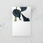 Marineblauw Sinaasappel Tijger Lelie Bruiloft Dank Bedankkaart (Binnen)