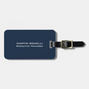 Marineblauw Speciale Unieke Moderne Executive Mana Bagagelabel