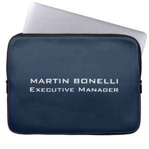 Marineblauw Speciale Unieke Moderne Executive Mana Laptop Sleeve