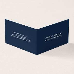 Marineblauw Speciale Unieke Moderne Executive Mana Visitekaartje