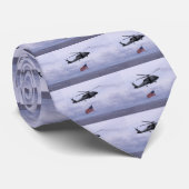 Marineblauw Stropdas (Opgerold)