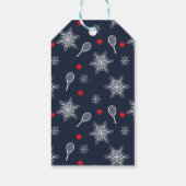 marineblauw 💙 tenniskerst cadeaulabel (Achterkant)