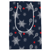 marineblauw 💙 tenniskerst  medium cadeauzakje (Voorkant)
