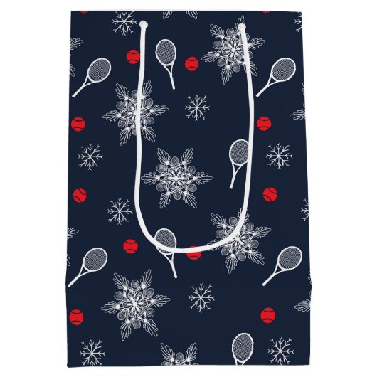 marineblauw 💙 tenniskerst medium cadeauzakje (Achterkant)