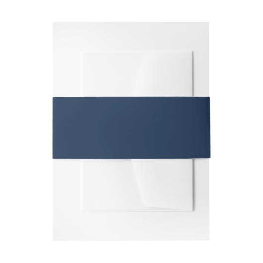 Marineblauw Uitnodigingen Wikkel (Voorkant Voorbeeld)