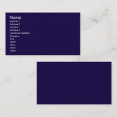 Marineblauw Visitekaartje (Voorkant / Achterkant)