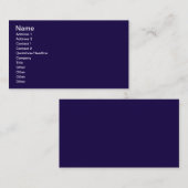 Marineblauw Visitekaartje (Voorkant / Achterkant)