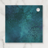 Marineblauw Vogel en Kroon Bedankjes Labels (Achterkant)