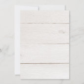 Marineblauw Waterverf Bloemenboeket Bruiloft Kaart (Achterkant)