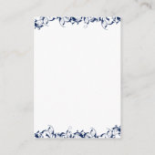 marineblauw wenskaarten informatiekaartje (Achterkant)