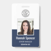 Marineblauw | Werknemer de Veiligheid van het Bedr Badge (Voorzijde)