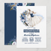 Marineblauw Western Quinceañera - 15e Verjaardag
