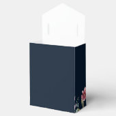 Marineblauw Wildflower bruiloft gunst box Bedankdoosjes (Geopend)