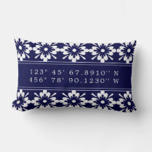 Marineblauw & Wit | Aangepaste kaartcoördinaten