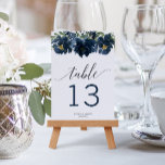 Marineblauw Wit Pompoen Herfst in Liefde Tafel Num Kaart<br><div class="desc">Help uw gasten gemakkelijk hun weg te vinden met deze mooie dubbele tafelnummerkaarten. Bewerk eenvoudig de nummers,  namen en datum! Dit ontwerp is voorzien van een prachtige,  stoffige,  blauwe bloemetje en elegante scriptlettertypen!</div>