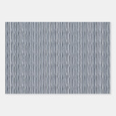 Marineblauw & Witte Scheve Strepen Inpakpapier Vel (Voorkant)