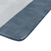 Marineblauw Witte Strand Snijplank (Hoek)