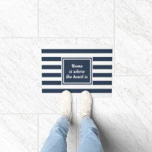 Marineblauw & Witte Streep Persoonlijk