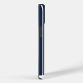 Marineblauw Witte Strepen Vet Case-Mate iPhone Case (Achterkant / Rechts)