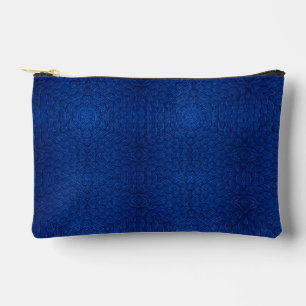 Marineblauw zeshoekpatroon gestructureerd etui