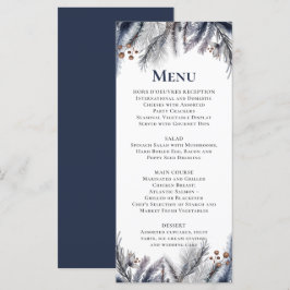 Marineblauw, Zilver, Blauw Grijs Menu