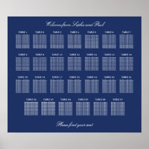 Marineblauwe 27 Tafel Trouw Stoelen Plattegrond Po