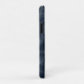 Marineblauwe Abstracte Aquarel Vlek Elegant Chic Case-Mate iPhone Case (Achterkant/rechts)