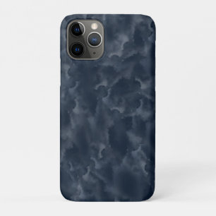 Marineblauwe Abstracte Aquarel Vlek Elegant Chic Case-Mate iPhone Case