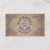  marineblauwe apotheekkaars visitekaartje (Voorkant)