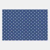 Marineblauwe bloemen bruiloftspapier vellen (Voorkant 2)