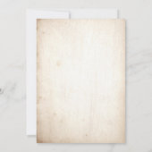 Marineblauwe Blush Rustieke Landelijke Botanische  Save The Date (Achterkant)