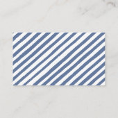 Marineblauwe bosbes baby shower luier verloting ka informatiekaartje (Achterkant)