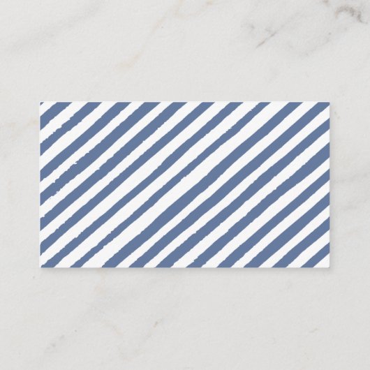 Marineblauwe bosbes baby shower luier verloting ka informatiekaartje (Achterkant)