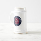 Marineblauwe bruidsjonkers bierpul (Voorkant links)